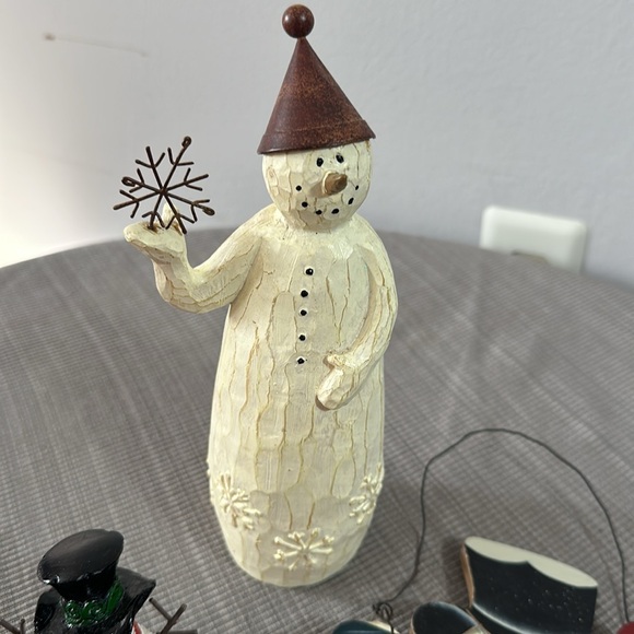 💚10 Set of 3 Snowman figurines - Picture 4 of 9